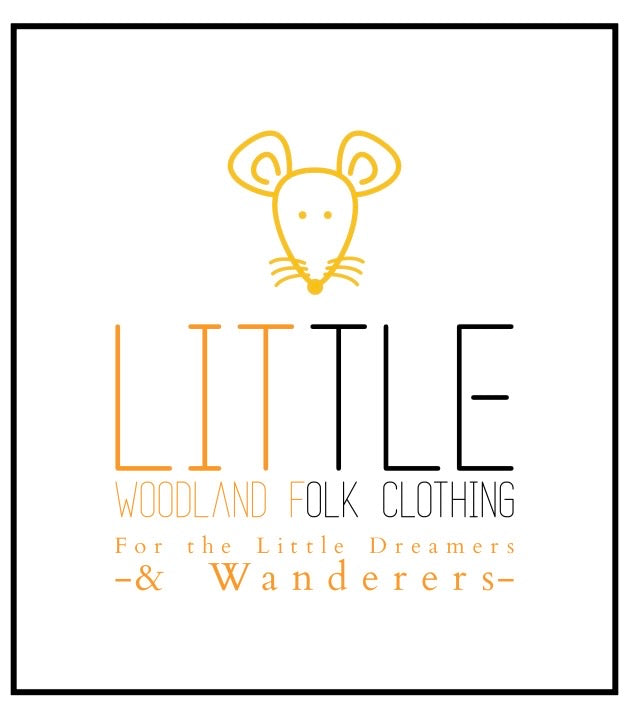 Little Woodland Folk - Embroidered Cotton Baby Bodysuit